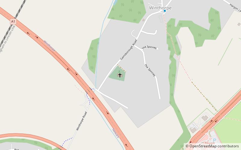 All Saints Church location map