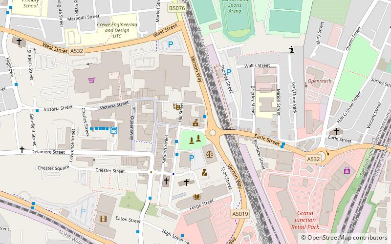 Crewe Municipal Buildings location map