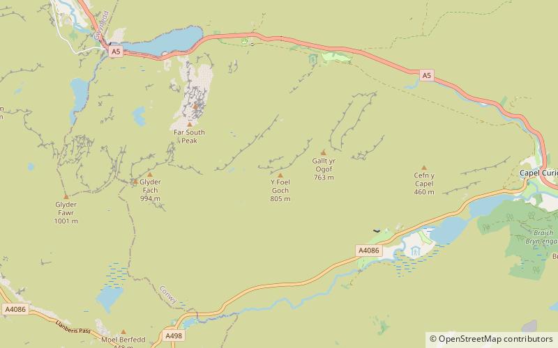 Y Foel Goch location map