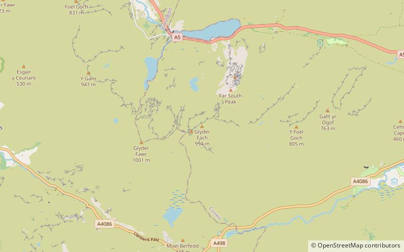 Glyder Fach location map