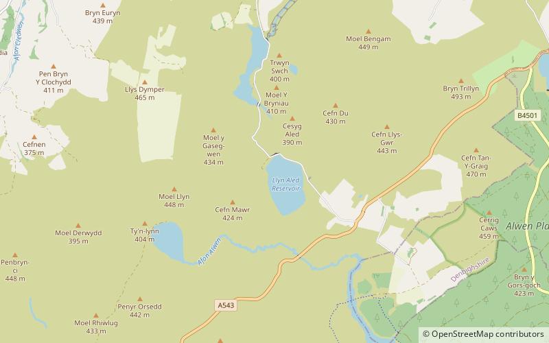 Llyn Aled location map