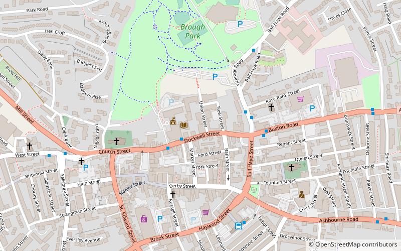 Buxton & Leek College location map