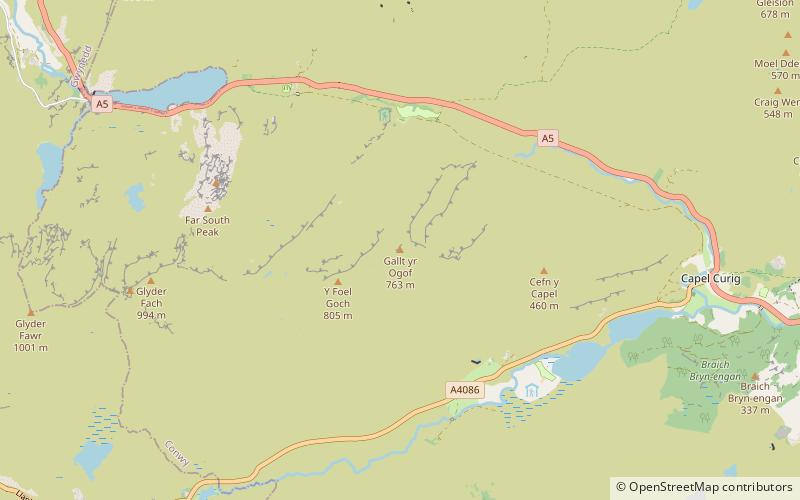 Gallt yr Ogof location map