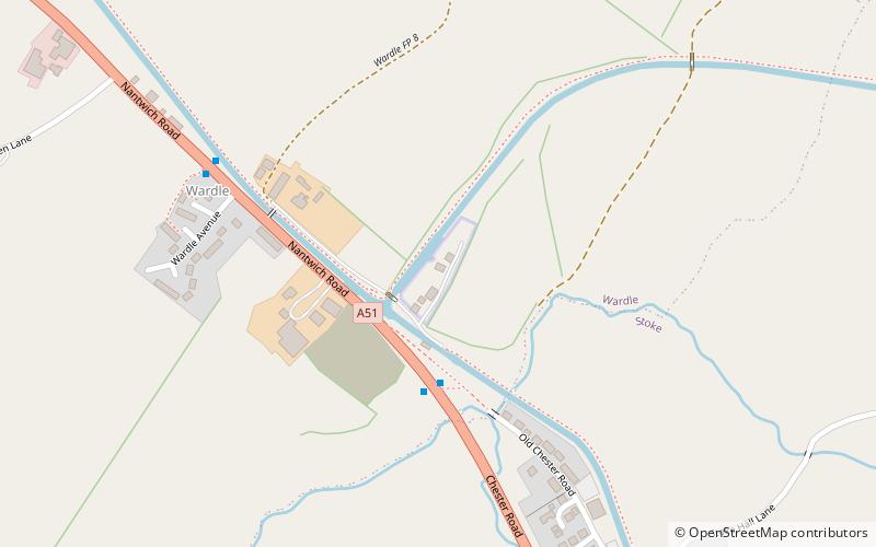 Barbridge Junction location map
