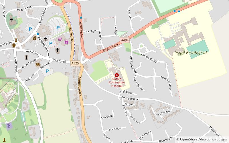 Ruthin Town Hall location map