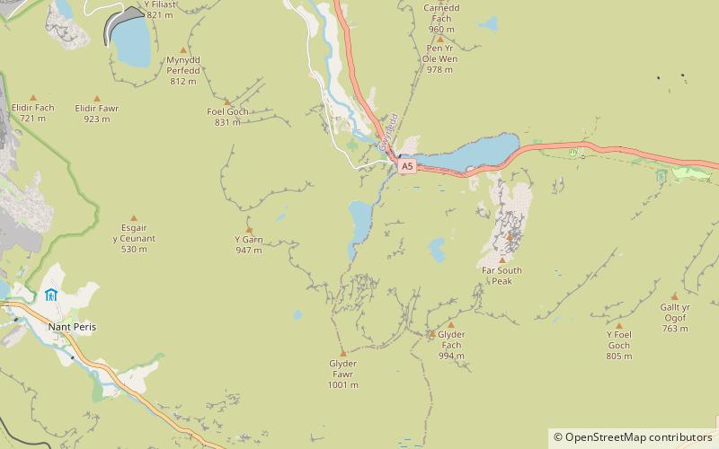 Llyn Idwal location map