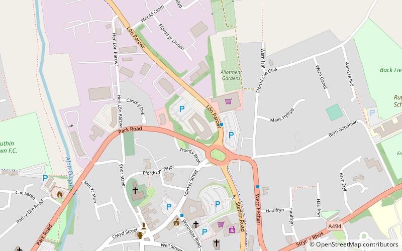 Ruthin Craft Centre location map