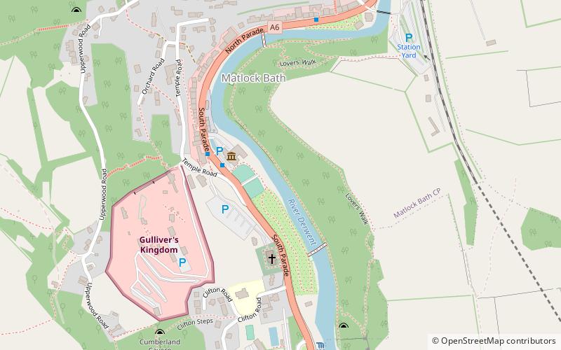 Matlock Bath Illuminations location map