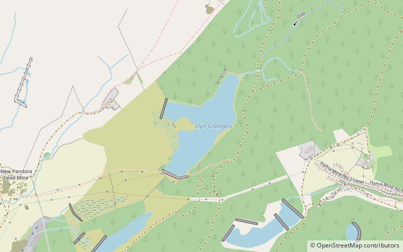 Llyn Glangors location map