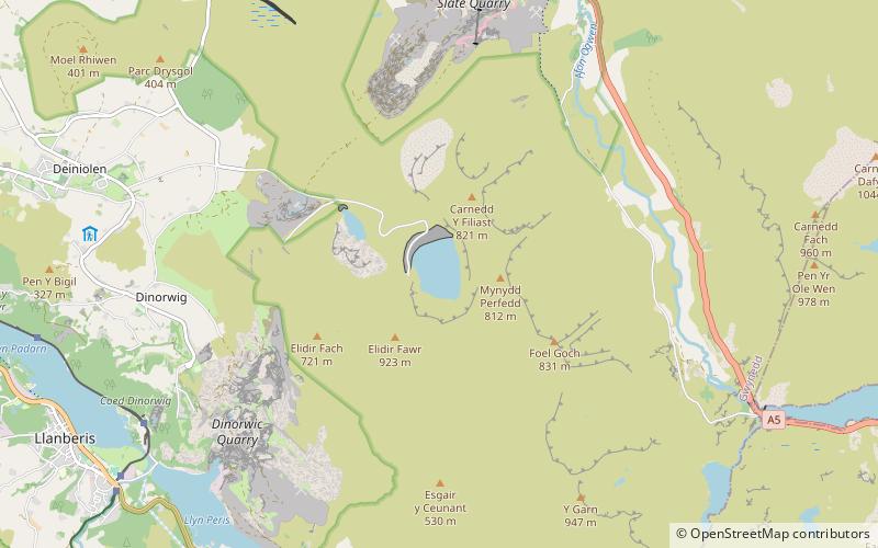 Marchlyn Mawr location map