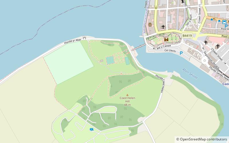 coed helen holiday park caernarfon location map