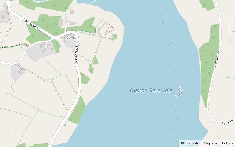 Ogston Reservoir location map