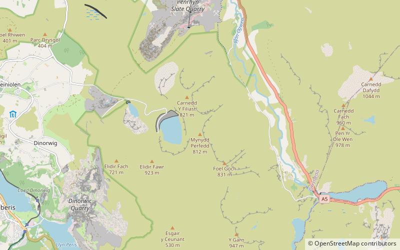 Mynydd Perfedd location map