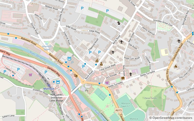 Matlock Bridge location map