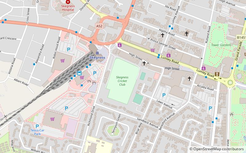 richmond drive skegness location map