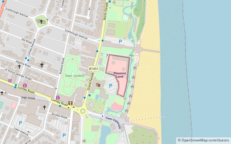 Bottons Pleasure Beach location map