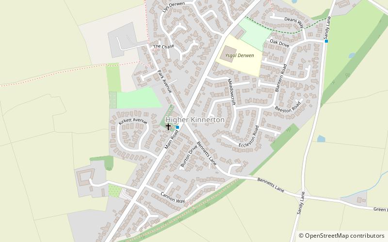 Kinnerton Village Hall location map
