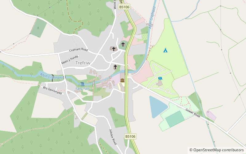 Trefriw Woollen Mills location map