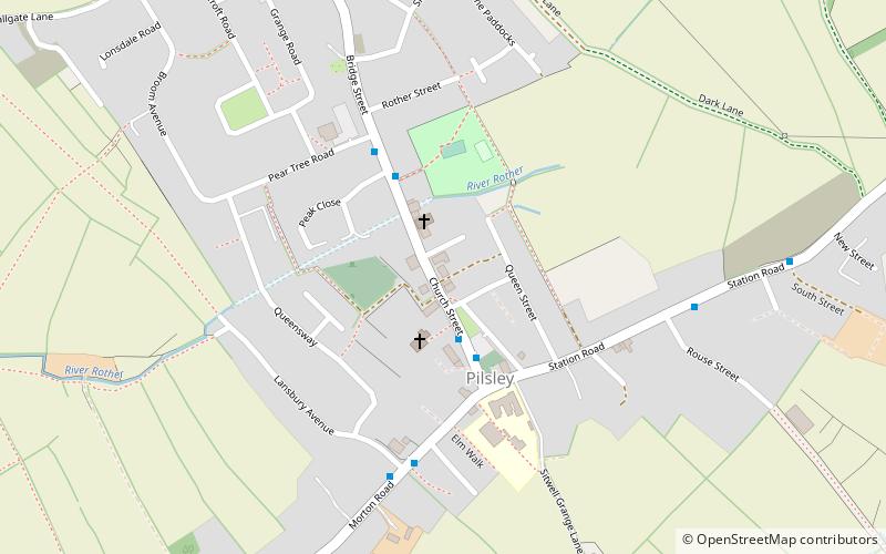 Pilsley location map