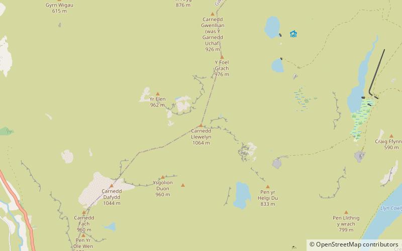 Carnedd Llywelyn location map