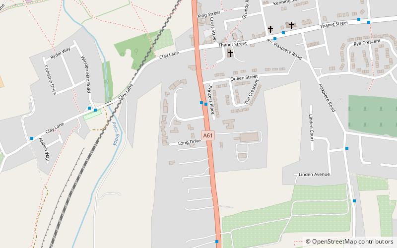 St Bartholomew's Church, Clay Cross location map