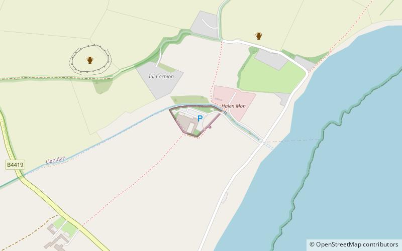 Zoológico marino de Anglesey location map