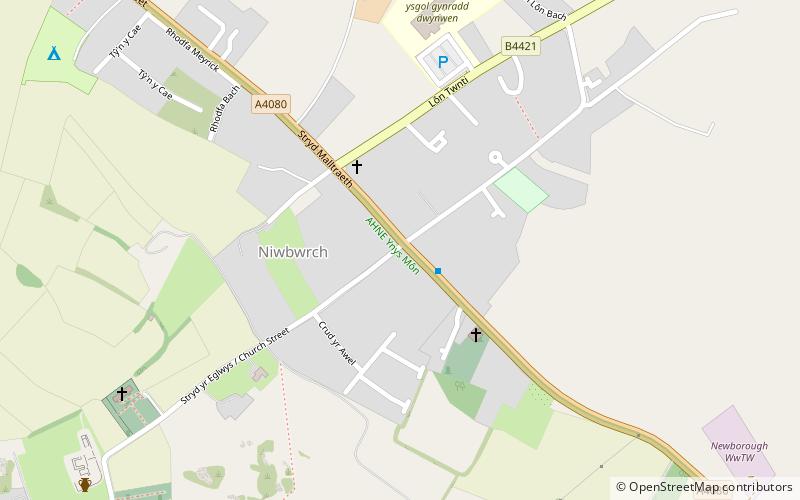 rhosyr newborough location map