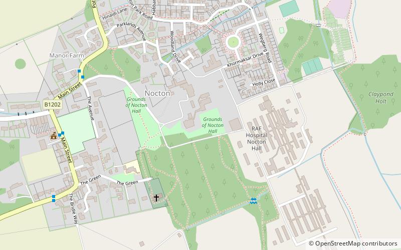 Nocton Hall location map