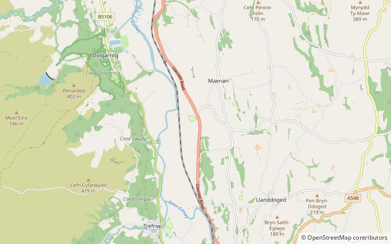 Abbaye d'Aberconwy location map