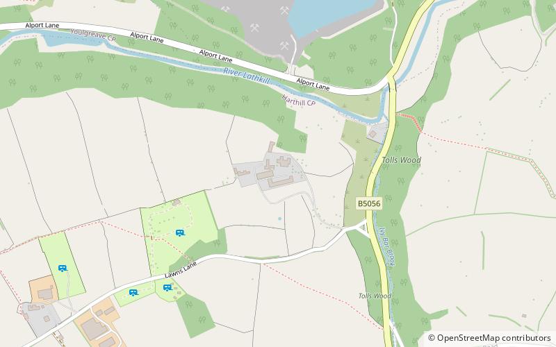 Harthill Hall location map