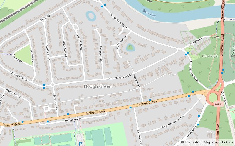 Curzon Park Abbey location map