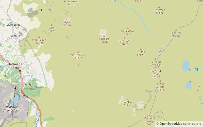 Carneddau location map