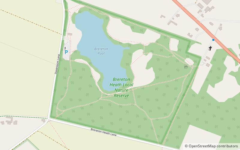 Brereton Heath Local Nature Reserve location map