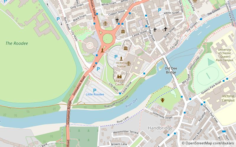 Chester Castle location map