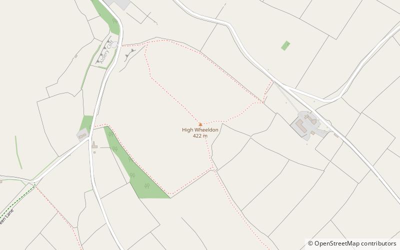 High Wheeldon location map