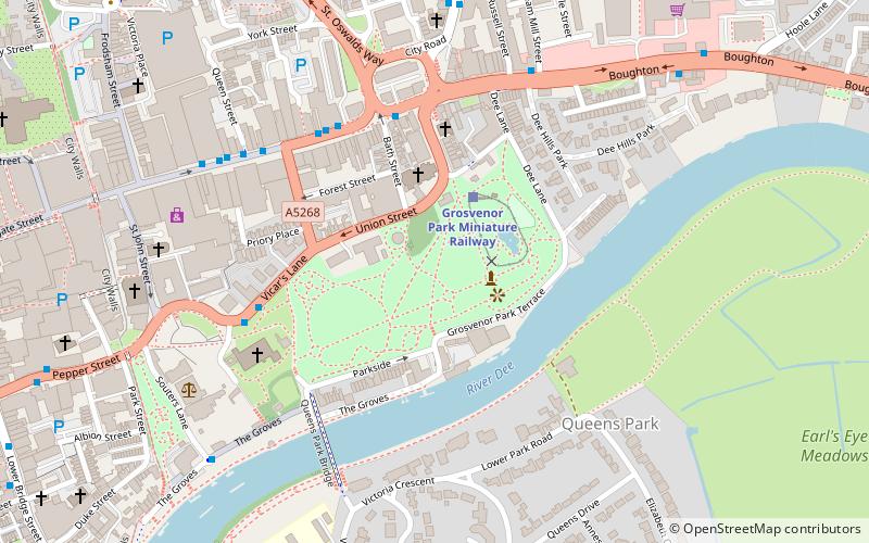 Grosvenor Park Open Air Theatre location map