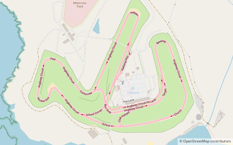 Circuito de Anglesey location map