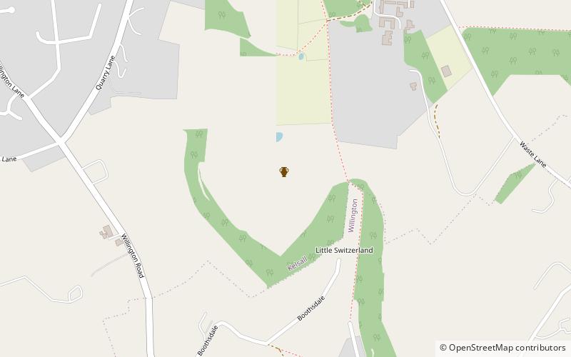 Kelsborrow Castle location map
