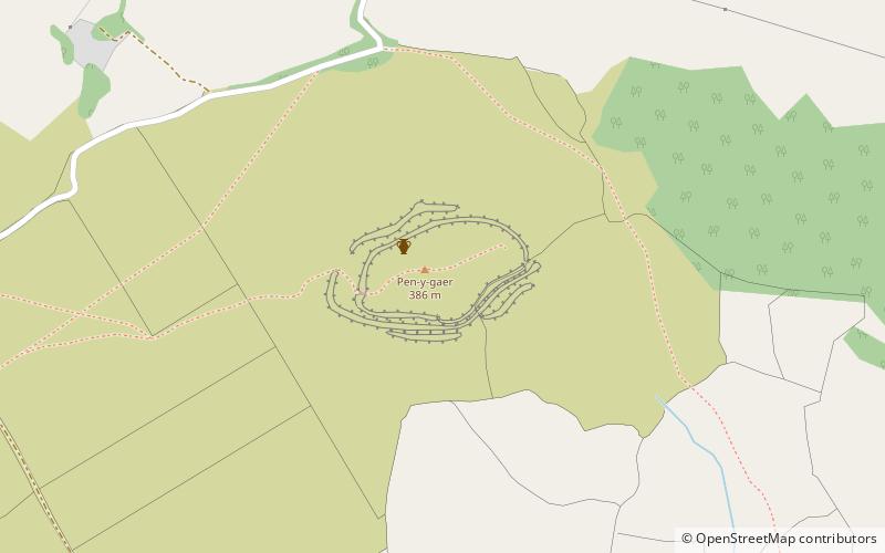 Pen y Gaer location map