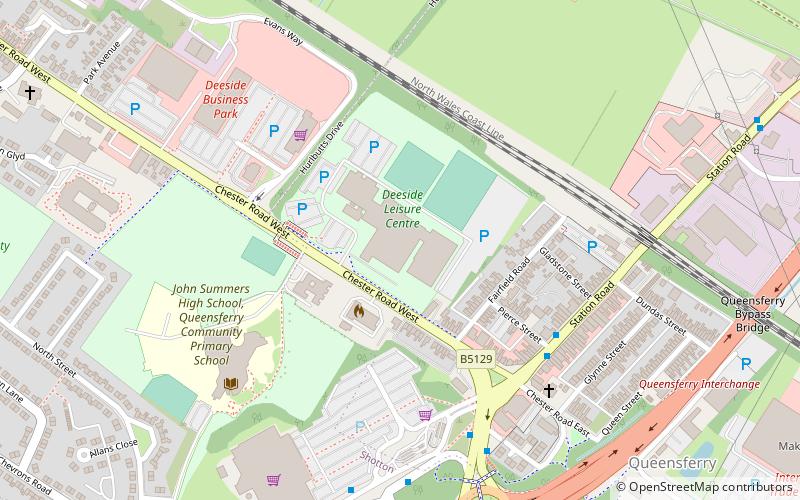 Deeside Leisure Centre location map