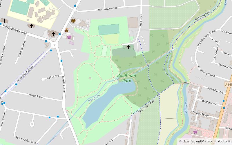 Boultham Park location map