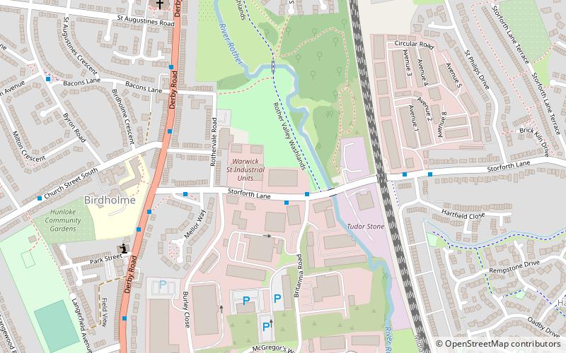 Chesterfield Bowl location map