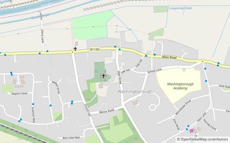 Washingborough location map