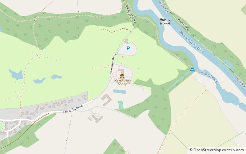 Vale Royal Abbey location map