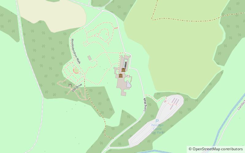 Penrhyn Castle location map