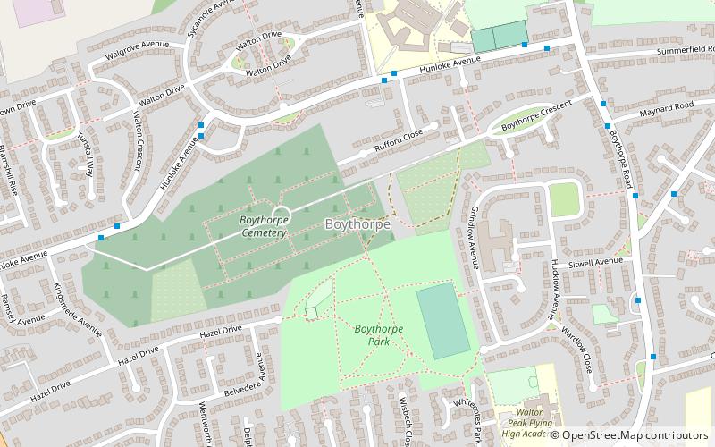 boythorpe chesterfield location map