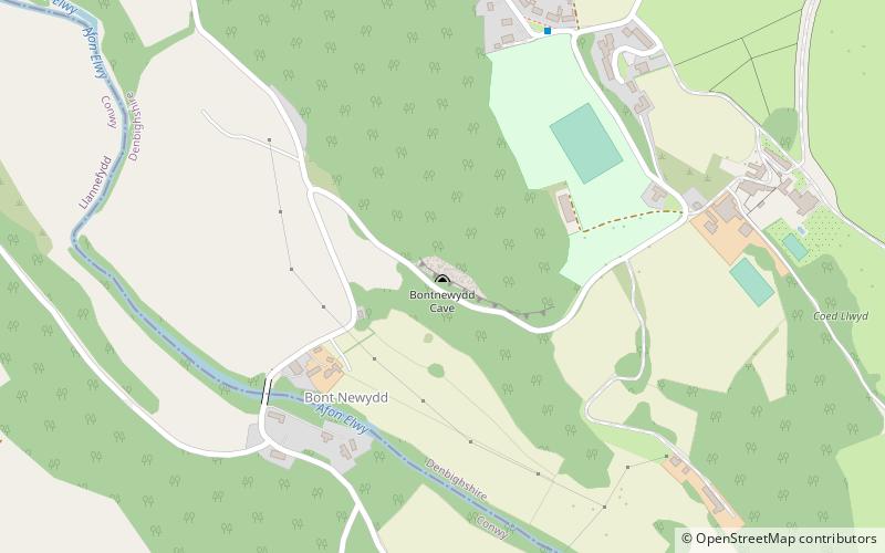 Bontnewydd Palaeolithic site location map