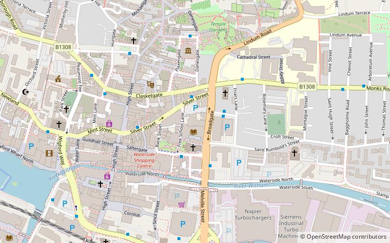 Lincoln Drill Hall location map