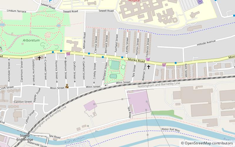 St. Mary Magdalen Priory location map
