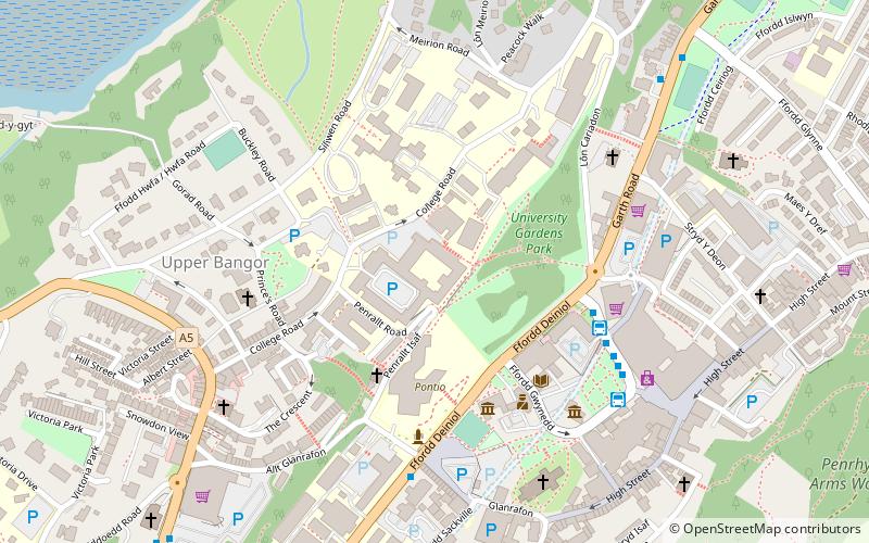University College of North Wales location map